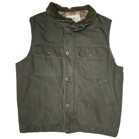 Eddie Bauer Other - Vintage Eddie Bauer Vest Mens Size S Green Goose Down Canvas Puffer Gorpcore